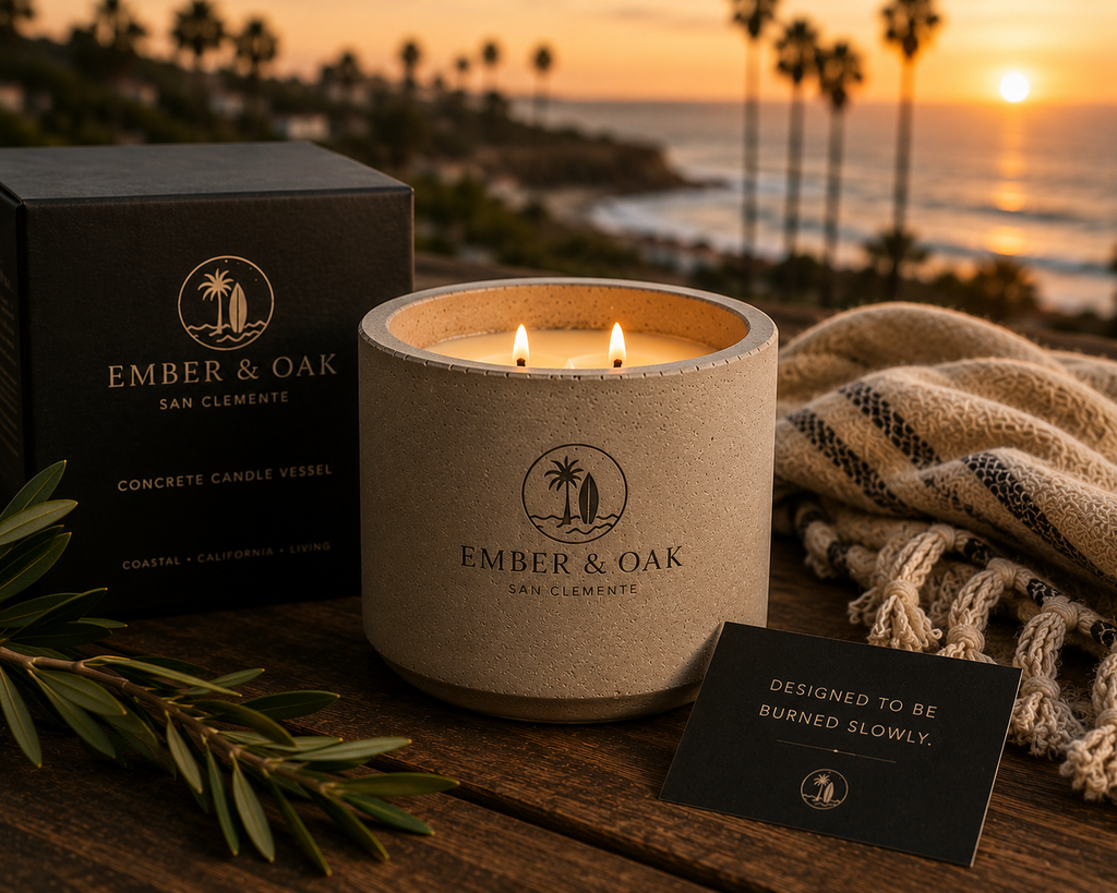 San Clemente - Cement Candle