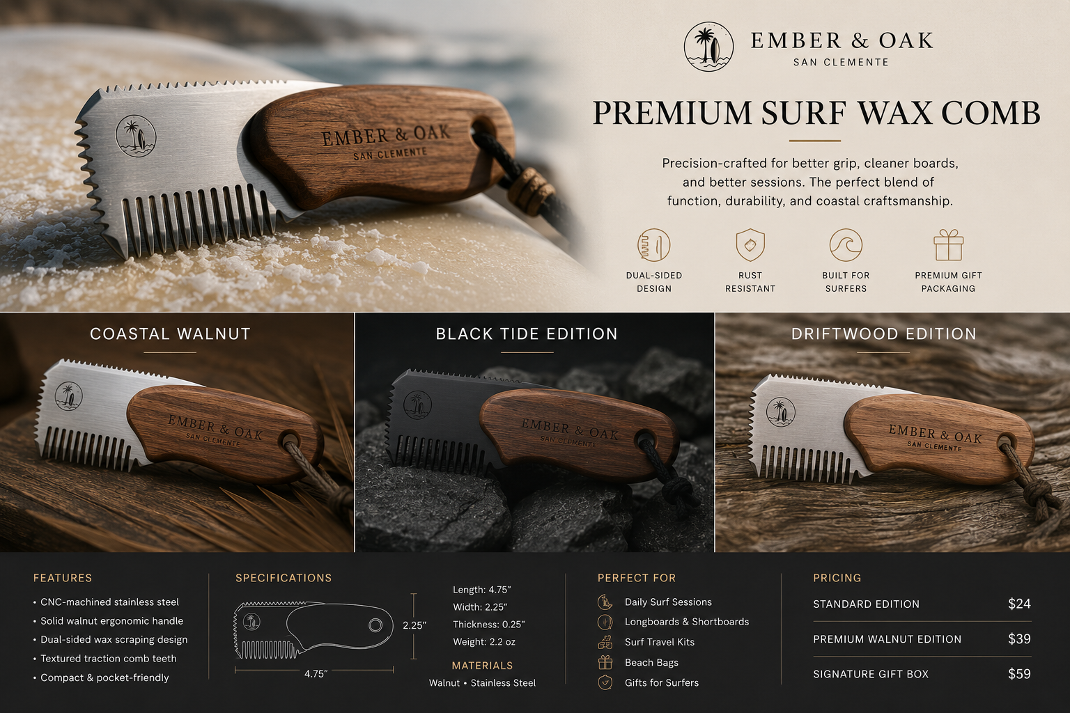 Surf Fin Display Stand